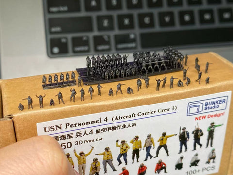 Bunker Studio USN35704 1/350 USN Personnel 4