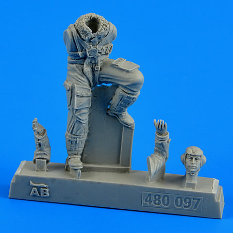 AEROBONUS 480097 1/48 German Luftwaffe Pilot WWII for Bf 109 late v.