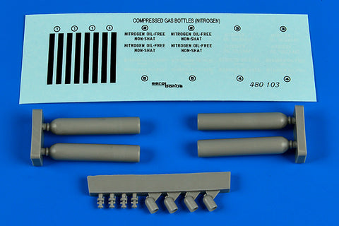 AEROBONUS 480103 1/48 Compressed gas bottles - nitrogen