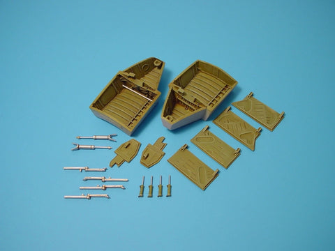 Aires 2024 1/32 F4U-1A Corsair wheel bays (For TRUMPETER)