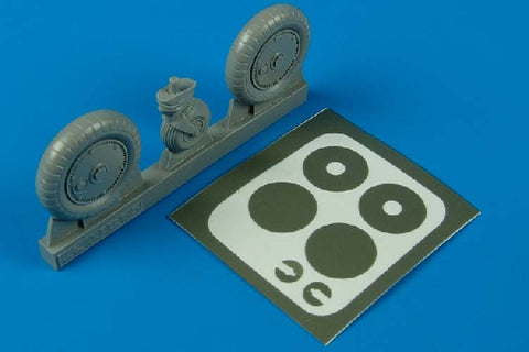 Aires 2029 1/32 Bf 109G wheels & paint masks (For HASEGAWA)