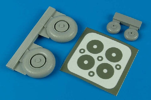Aires 2048 1/32 Ju 87G wheels & paint masks (For ACADEMY)