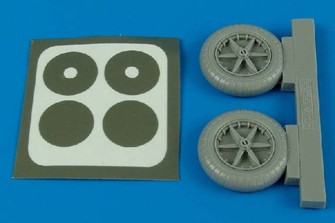 Aires 2090 1/32 Bf 109E wheels & paint masks (For EDUARD)