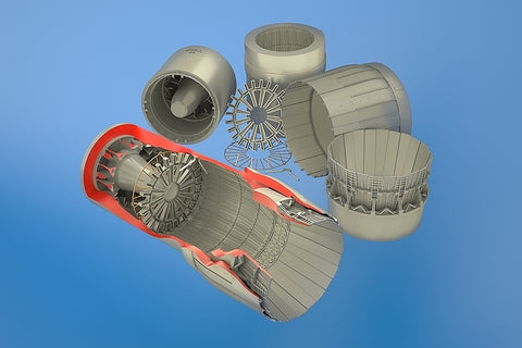 Aires 2180 1/32 MiG-29A Fulcrum exhaust nozzles (For TRUMPETER)