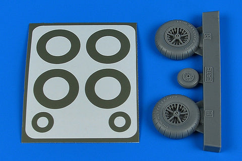 Aires 2244 1/32 Bf 108 wheels & paint masks - late (For EDUARD)
