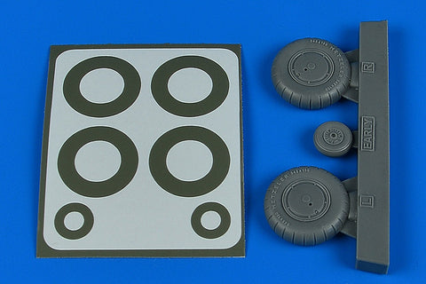 Aires 2245 1/32 Bf 108 wheels & paint masks - early (For EDUARD)