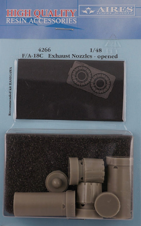 Aires 4266 1/48 F/A-18C Hornet exhaust nozzles - opened position (For HASEGAWA)