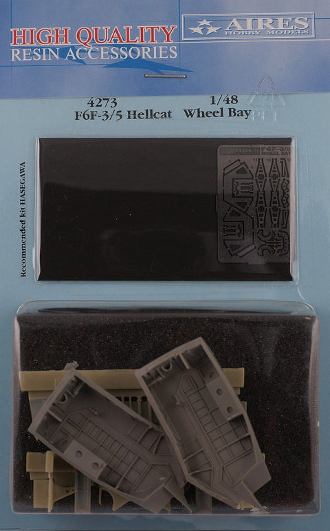 Aires 4273 1/48 F6F-3/5 Hellcat wheel bays (For HASEGAWA)