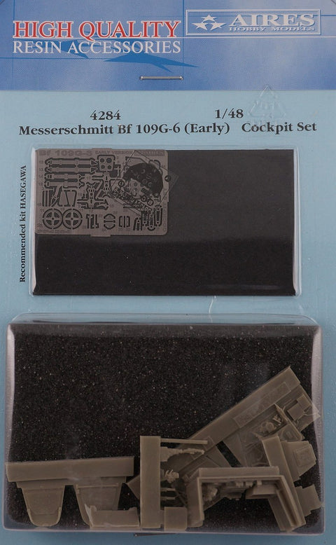 Aires 4284 1/48 Bf 109G-6 cockpit set - (early version) (For HASEGAWA)