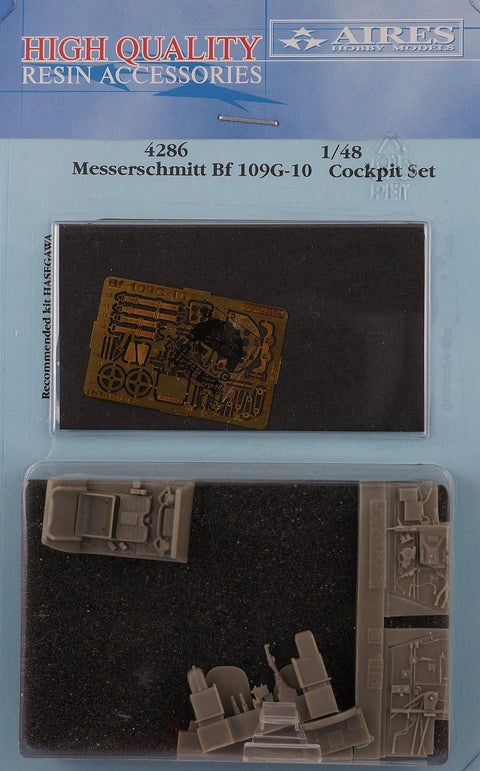 Aires 4286 1/48 Bf 109G-10 cockpit set (For HASEGAWA)
