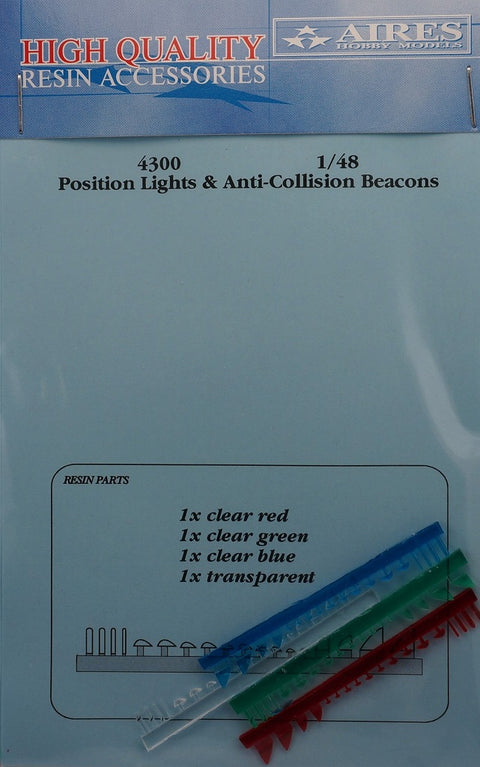 Aires 4300 1/48 Position lights & anti-collision beacons