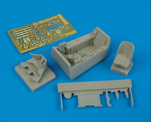 Aires 4303 1/48 Fw 190A-8/A-8 R2 cockpit set (For TAMIYA)