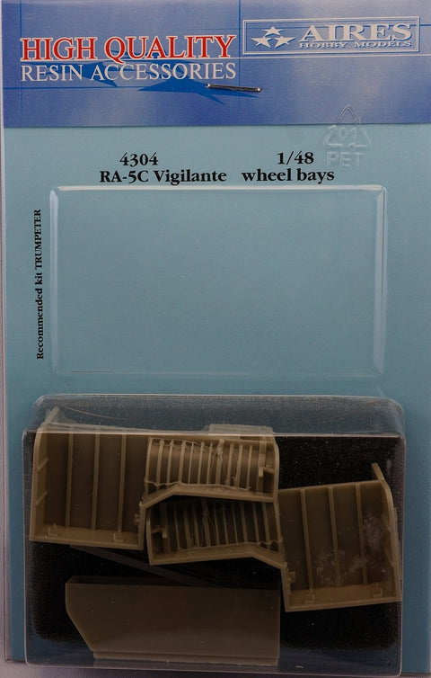 Aires 4304 1/48 RA-5C Vigilante wheel bays (For TRUMPETER)