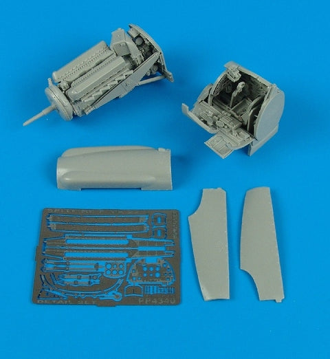 Aires 4340 1/48 Spitfire F Mk. 22 detail set (For AIRFIX)