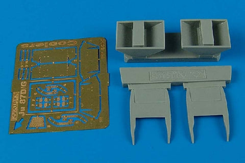 Aires 4404 1/48 Ju 87D Stuka air coolers (For HASEGAWA)