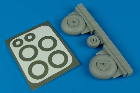 Aires 4446 1/48 C-47 Dakota wheels & paint masks (For TRUMPETER)