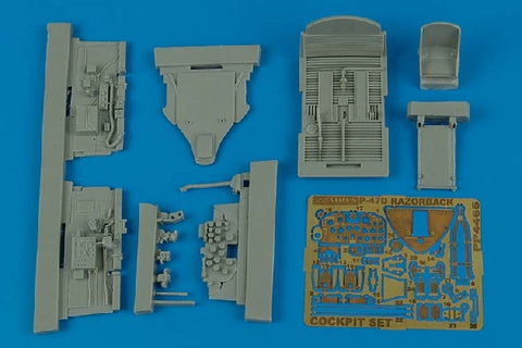 Aires 4465 1/48 P-47D Razorback cockpit set (For TAMIYA)