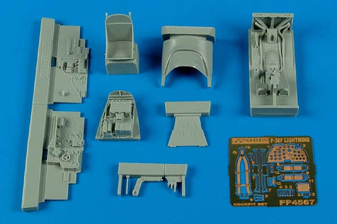 Aires 4567 1/48 P-38F Lightning cockpit set (For ACADEMY)