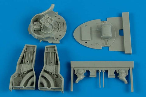 Aires 4574 1/48 F8F-1 Bearcat wheel bays (For HOBBY BOSS)