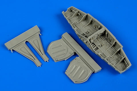 Aires 4613 1/48 P-51D Mustang wheel bays (For HOBBY BOSS)