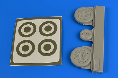 Aires 4694 1/48 MiG-21 wheels & paint masks (For EDUARD)