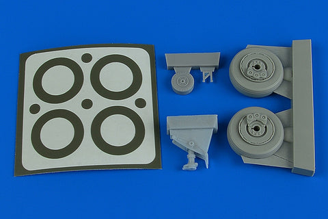 Aires 4788 1/48 A-1J Skyraider wheels & paint masks (For TAMIYA)