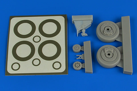 Aires 4793 1/48 A-1H Skyraider wheels & paint masks (For TAMIYA)