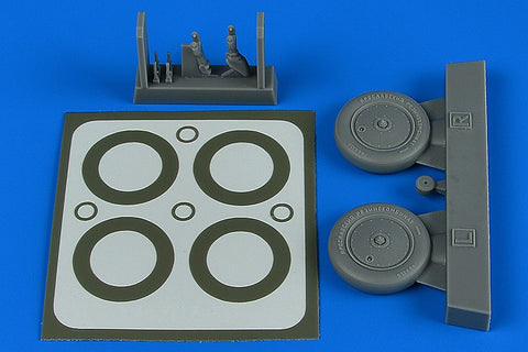 Aires 4797 1/48 I-16 wheels & paint masks (For ICM)