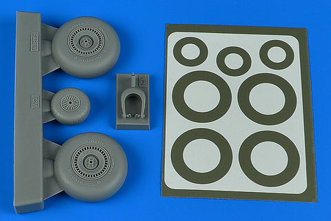 Aires 4802 1/48 Do 217N wheels & paint masks - early B (For ICM)