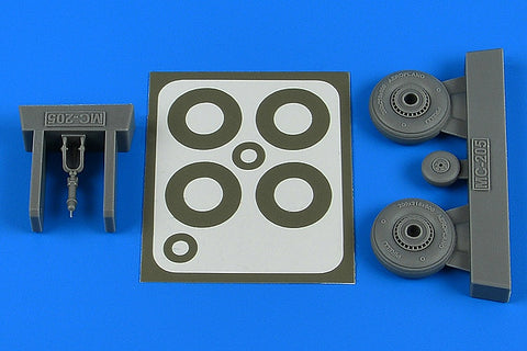 Aires 4811 1/48 Macchi Mc.205 wheels & paint masks (For HASEGAWA)
