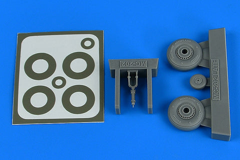 Aires 4819 1/48 Macchi Mc.202 - late wheels & paint masks (For HASEGAWA/EDUARD)