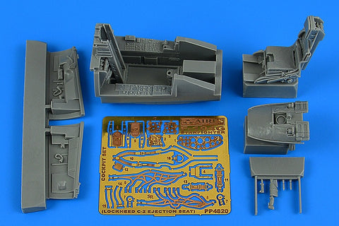 Aires 4820 1/48 F-104G Starfighter cockpit set (C-2 ej. seat) (For KINETIC)