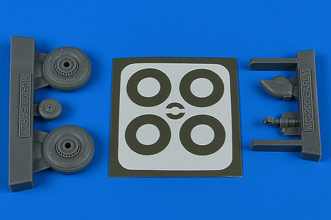 Aires 4823 1/48 Macchi Mc.200 - early wheels & paint masks (For ITALERI/TAMIYA)