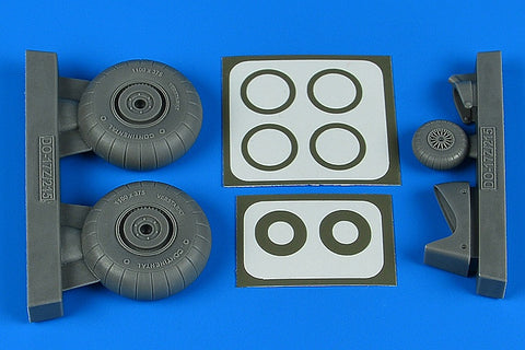 Aires 4831 1/48 Do 17Z/Do 215 wheels & paint masks (For ICM)