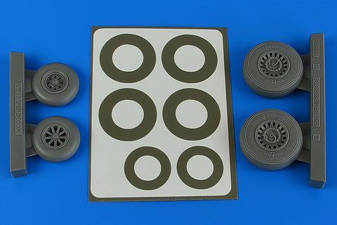 Aires 4841 1/48 A-26B/C (B-26B/C) Invader wheels & paint masks early (For ICM)