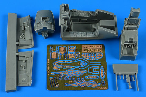 Aires 4854 1/48 F-104C Starfighter cockpit set (For KINETIC)