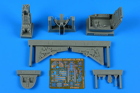 Aires 4860 1/48 Harrier GR.1/GR.1A cockpit set (For KINETIC)