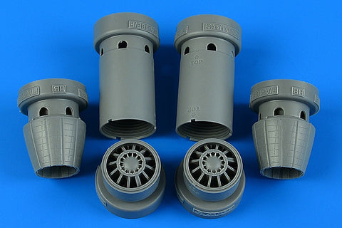 Aires 4861 1/48 F/A-18E/F Super Hornet exhaust nozzles - opened (For HOBBY BOSS)
