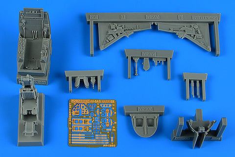 Aires 4885 1/48 AV-8A/S Harrier (VA.1 Matador) cockpit set (For KINETIC)