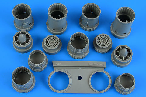 Aires 4887 1/48 RA-5C Vigilante exhaust nozzles - early (For TRUMPETER)