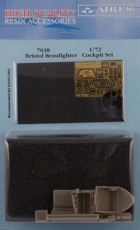 Aires 7038 1/72 Bristol Beaufighter cockpit set (For HASEGAWA)
