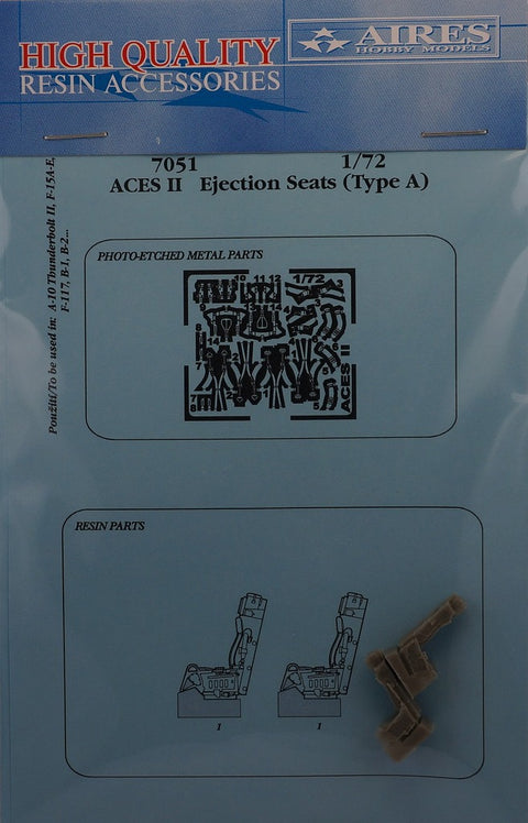 Aires 7051 1/72 ACES II ejection seats - (for A-10, F-15, F-117,…)