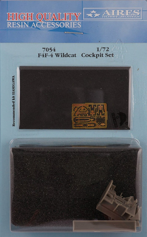 Aires 7054 1/72 F4F-4 Wildcat cockpit set (For HASEGAWA)