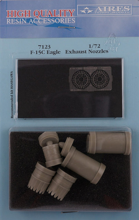 Aires 7123 1/72 F-15C Eagle exhaust nozzles (For HASEGAWA)