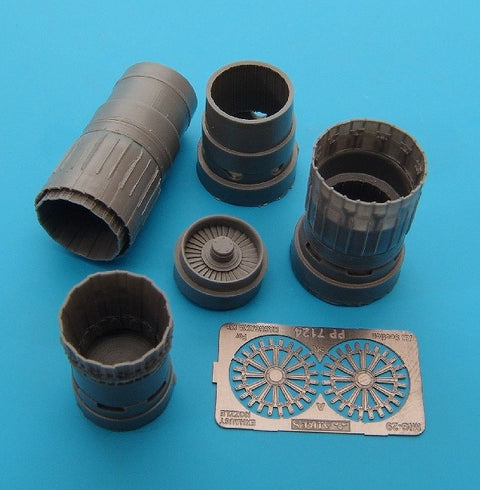 Aires 7124 1/72 MiG-29 Fulcrum exhaust nozzles (For HASEGAWA)