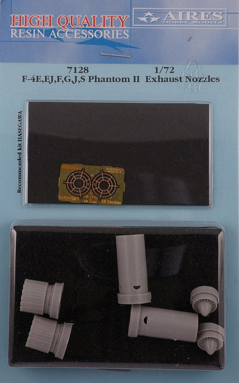Aires 7128 1/72 F-4E, EJ, F, G, J, S Phantom II exhaust nozzles (For HASEGAWA)
