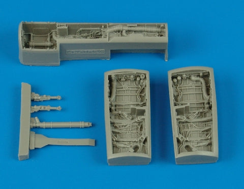 Aires 7183 1/72 F/A-18A/C/D Hornet wheel bays (For HASEGAWA)