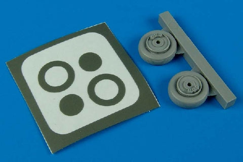 Aires 7211 1/72 J-29 Tunnan wheels & paint masks (For HELLER)