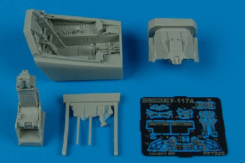Aires 7229 1/72 F-117A Nighthawk cockpit set (For ACADEMY)