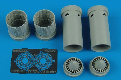 Aires 7246 1/72 F-4E, F, G, J, S Phantom II exhaust nozzles (For FUJIMI)
